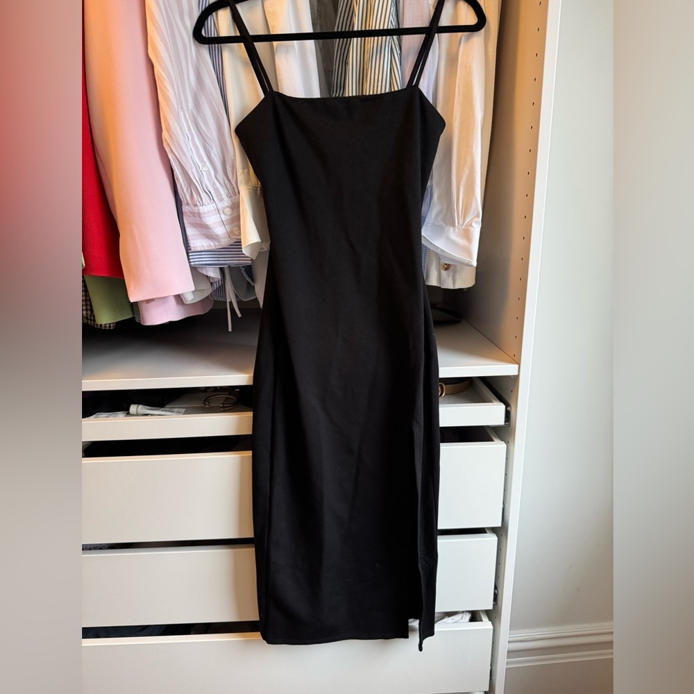 Lovers + Friends Black Midi Dress